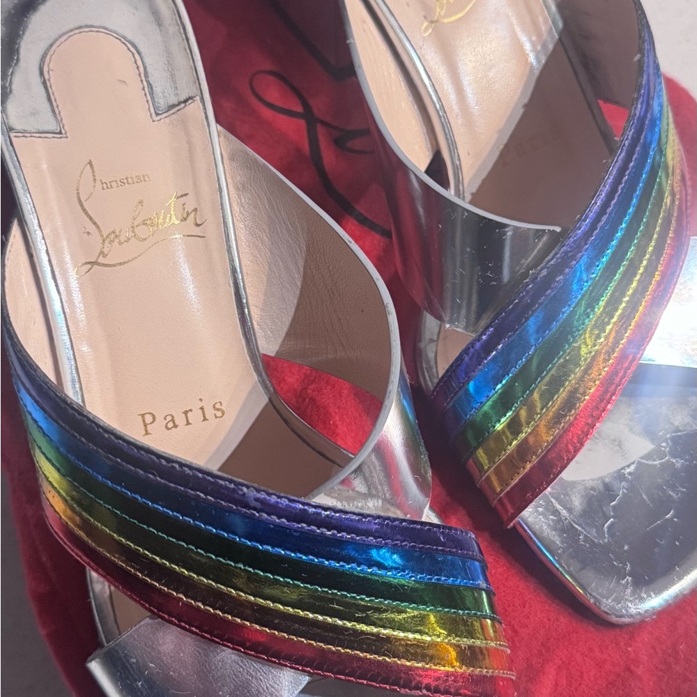Christian Louboutin Multicolor Strappy Heels